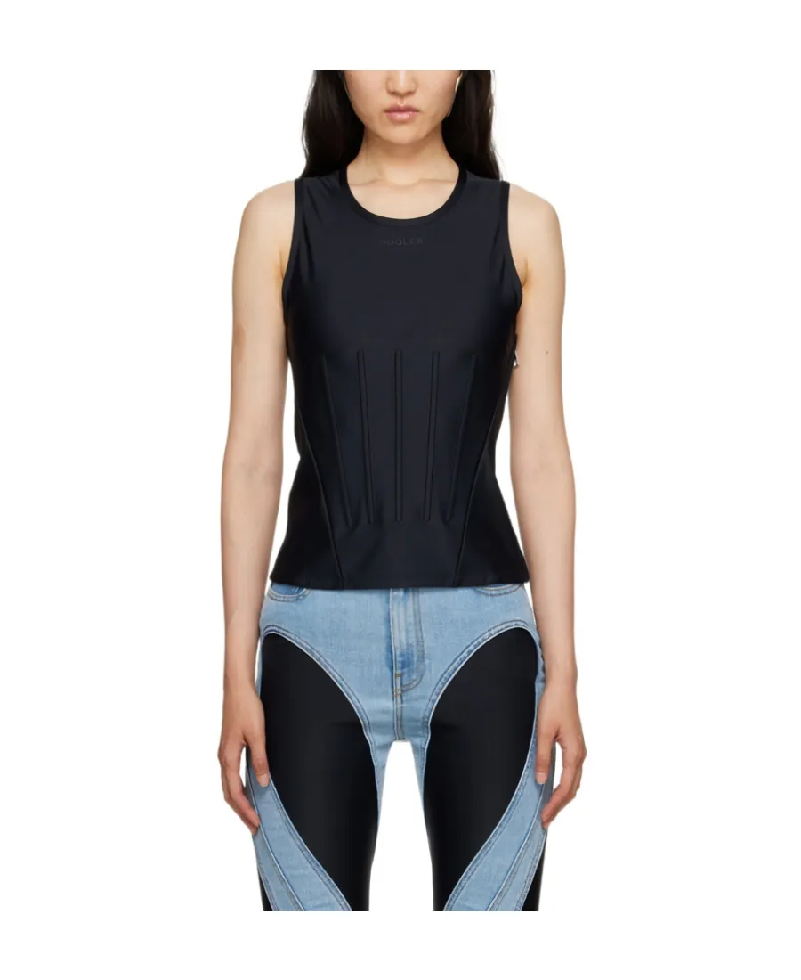 Round-Neck Sleeveless Top
