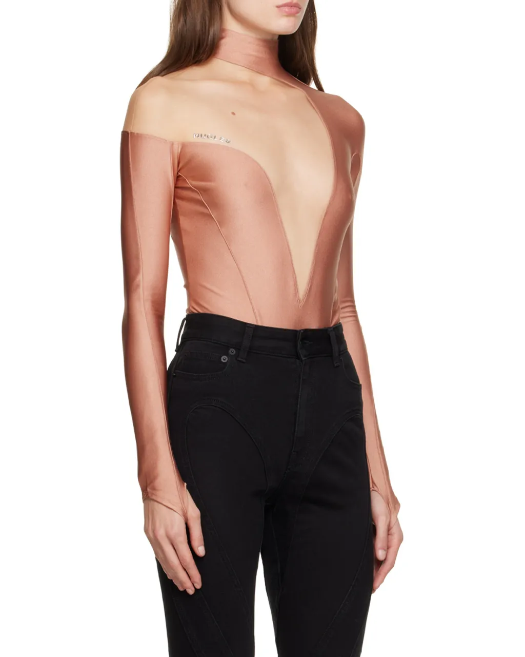 Asymmetric Cutout Bodysuit
