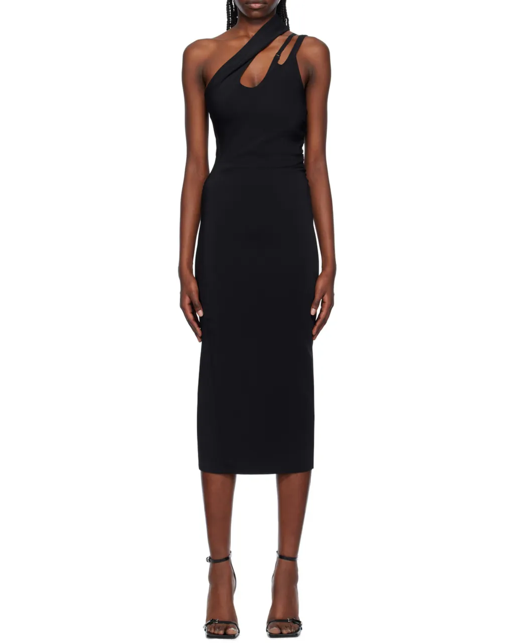 Asymmetric Midi Dress