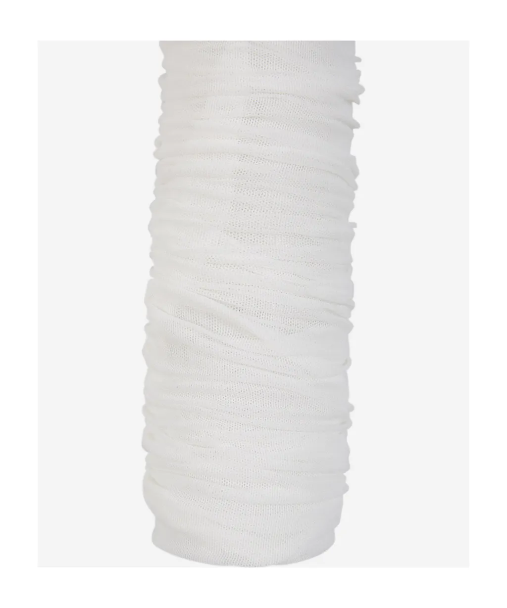 Off-Shoulder Ruched Mesh Bodysuit