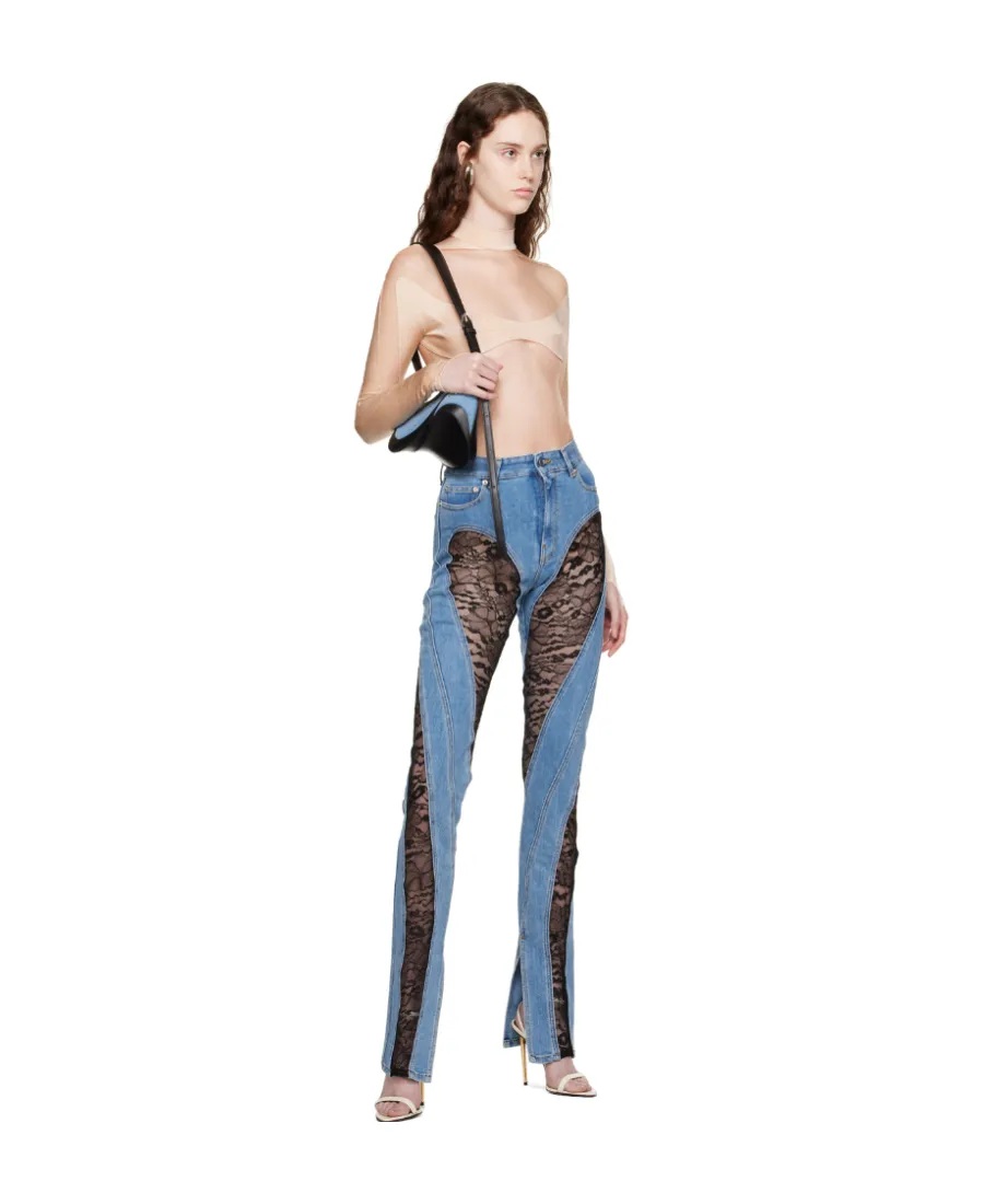 Logo Spliced Jumpsuit