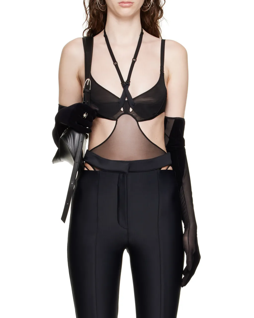 Logo Hollowed-Out Jumpsuit