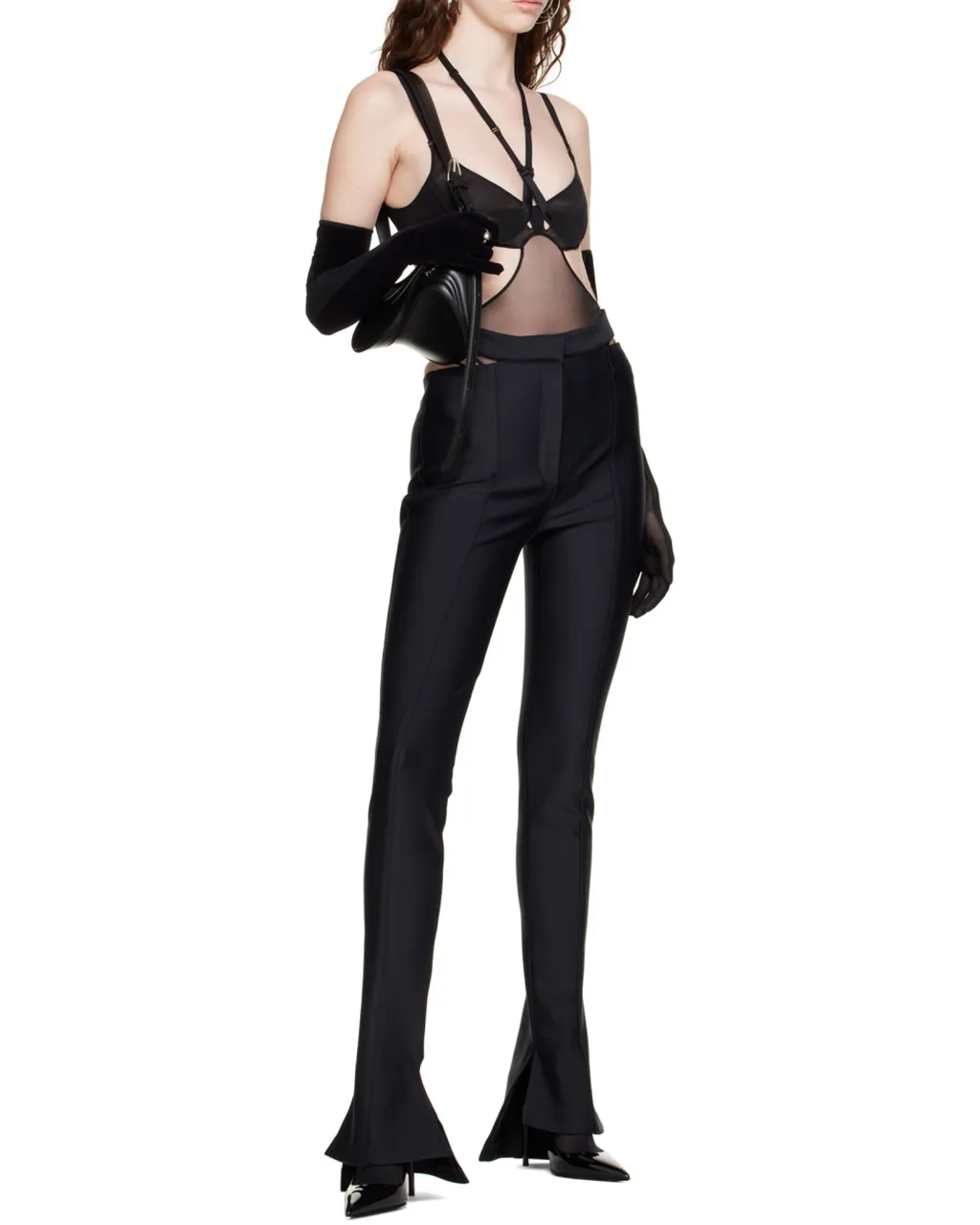 Logo Hollowed-Out Jumpsuit