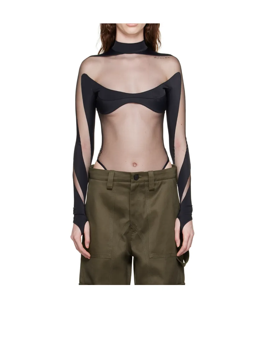 Illusion Panelled Bodysuit