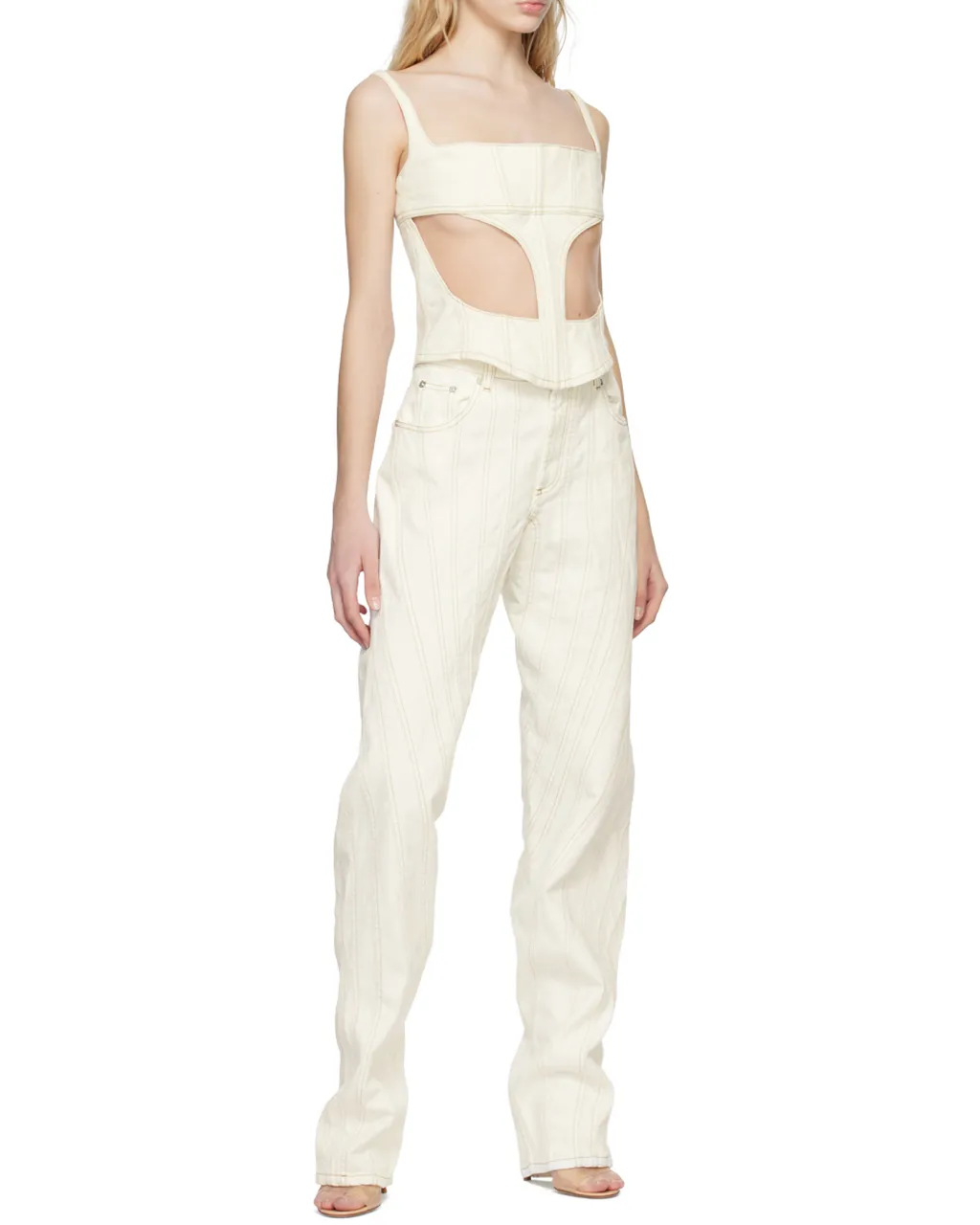 Front Hollowed-Out Detail Vest