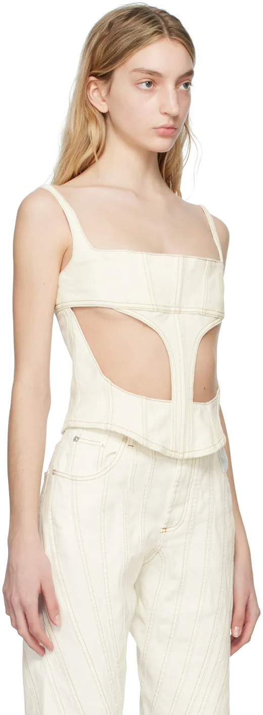 Front Hollowed-Out Detail Vest