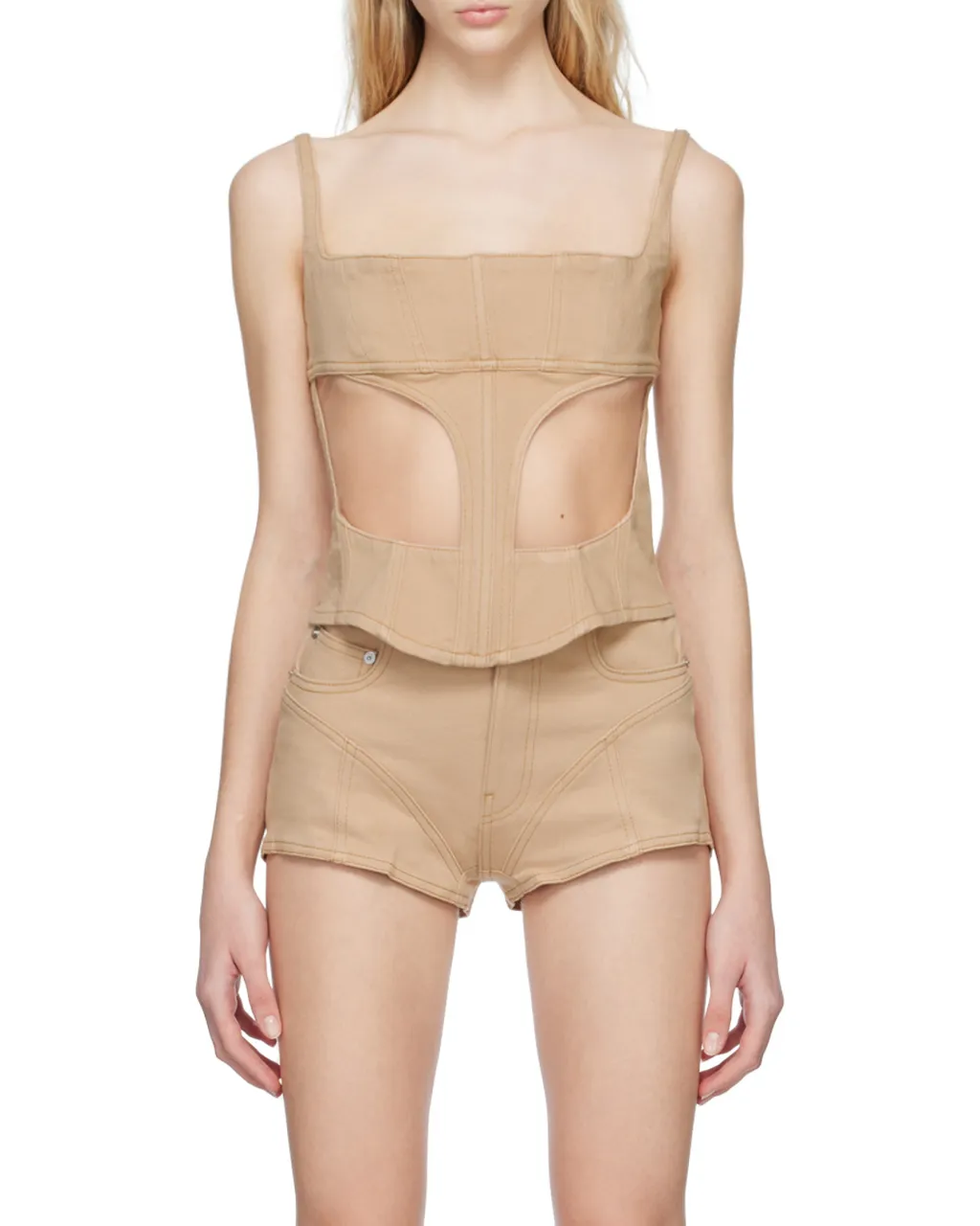 Front Hollowed-Out Detail Vest