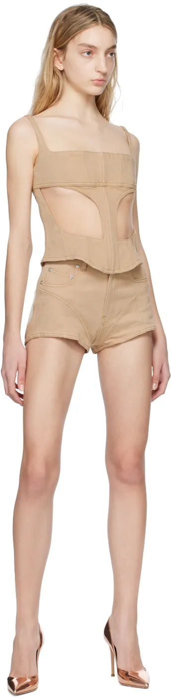 Front Hollowed-Out Detail Vest