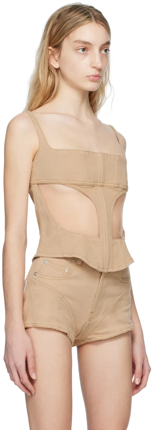 Front Hollowed-Out Detail Vest