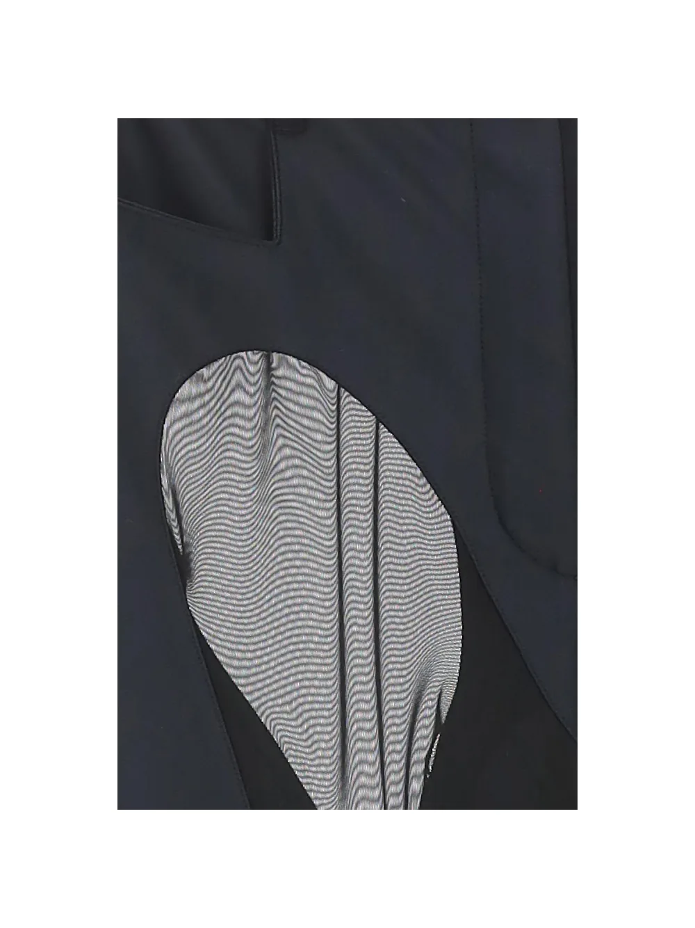 Transparent Detail Casual Pants