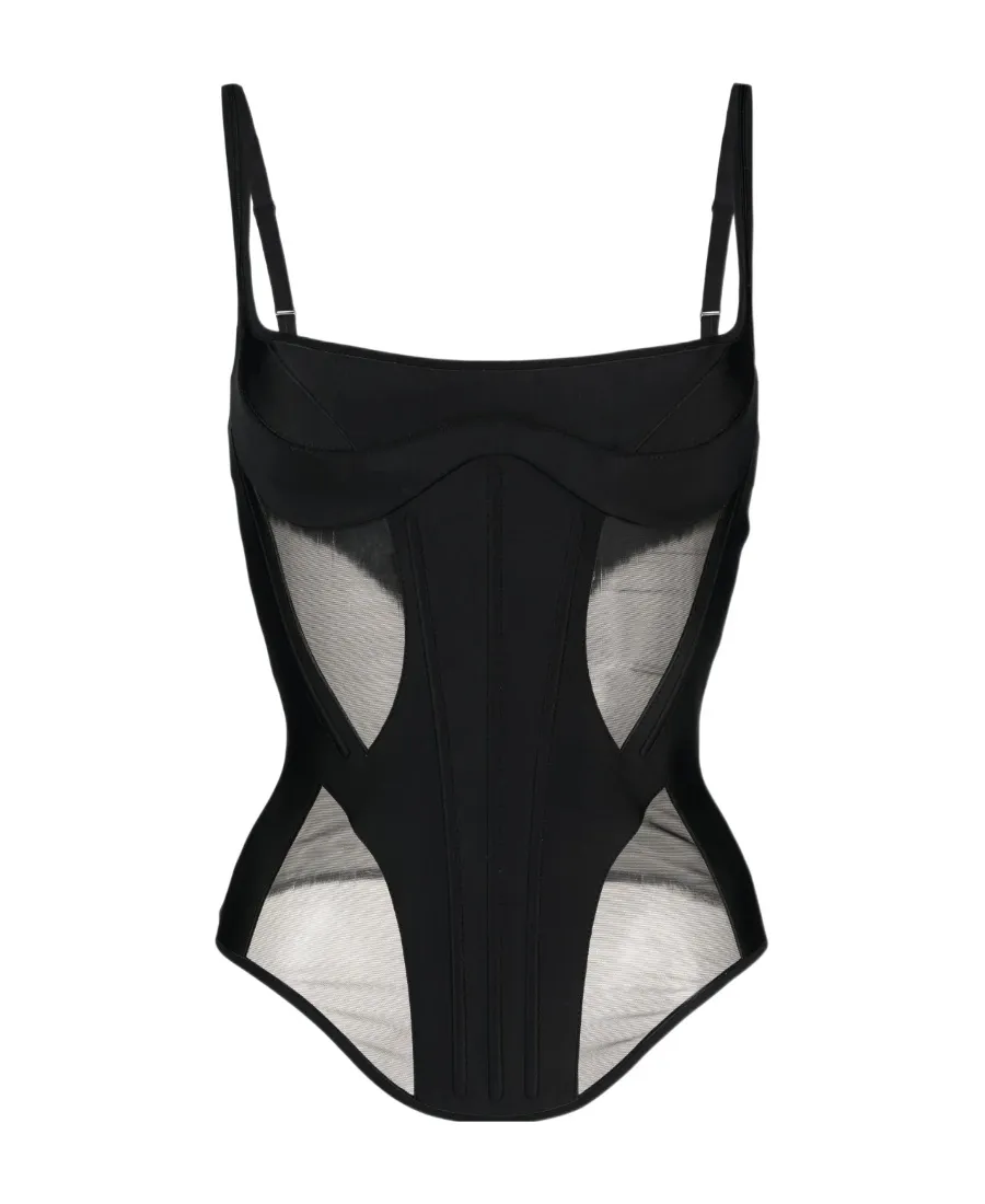 Corset-Style Spaghetti-Strap Top