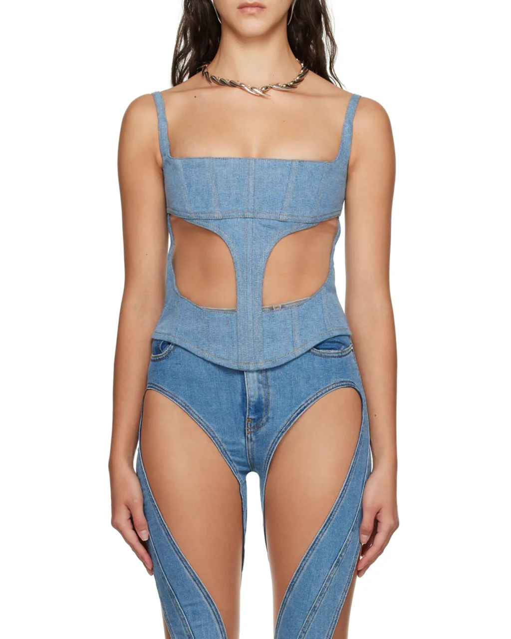 Front Hollowed-Out Detail Vest