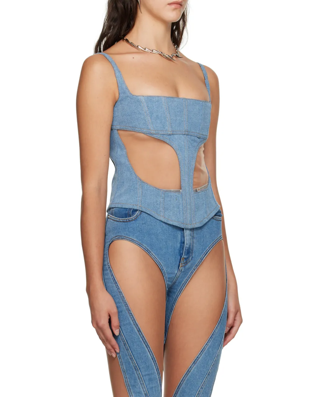 Front Hollowed-Out Detail Vest