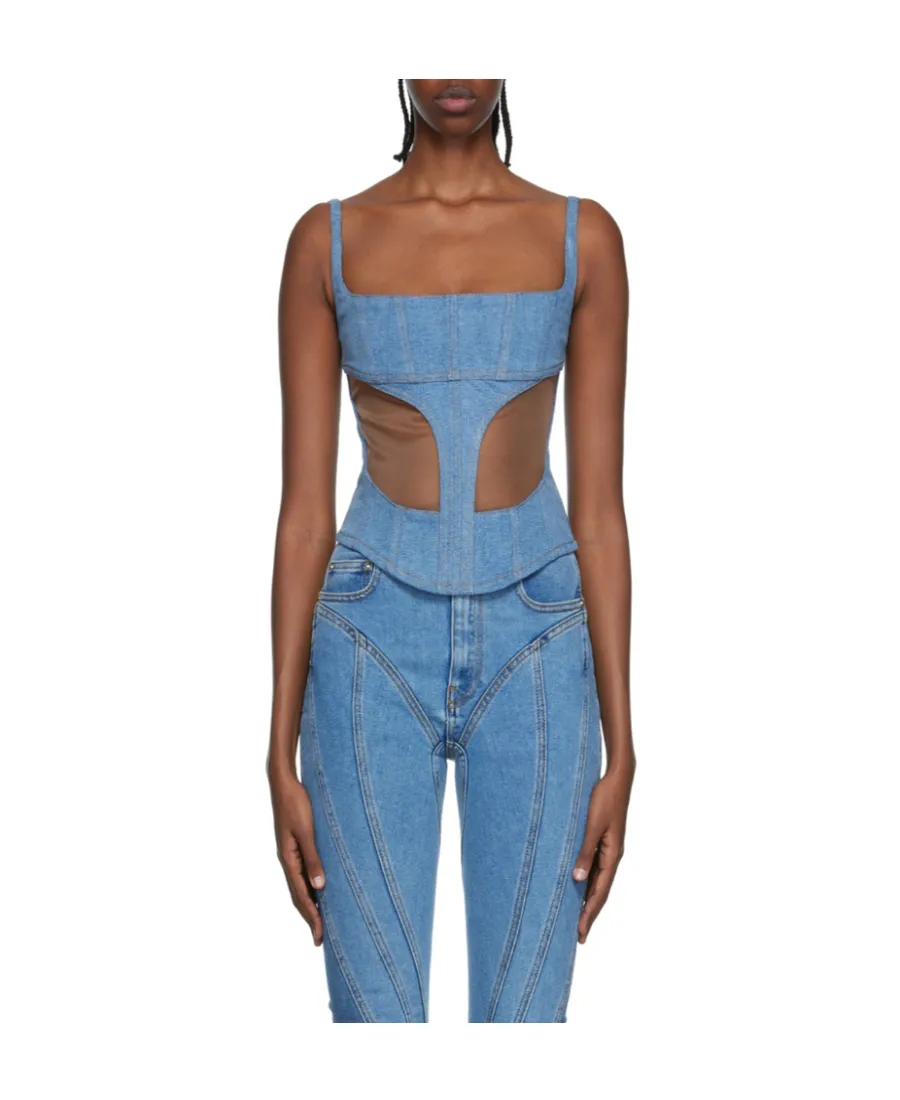 Front Hollowed-Out Detail Vest