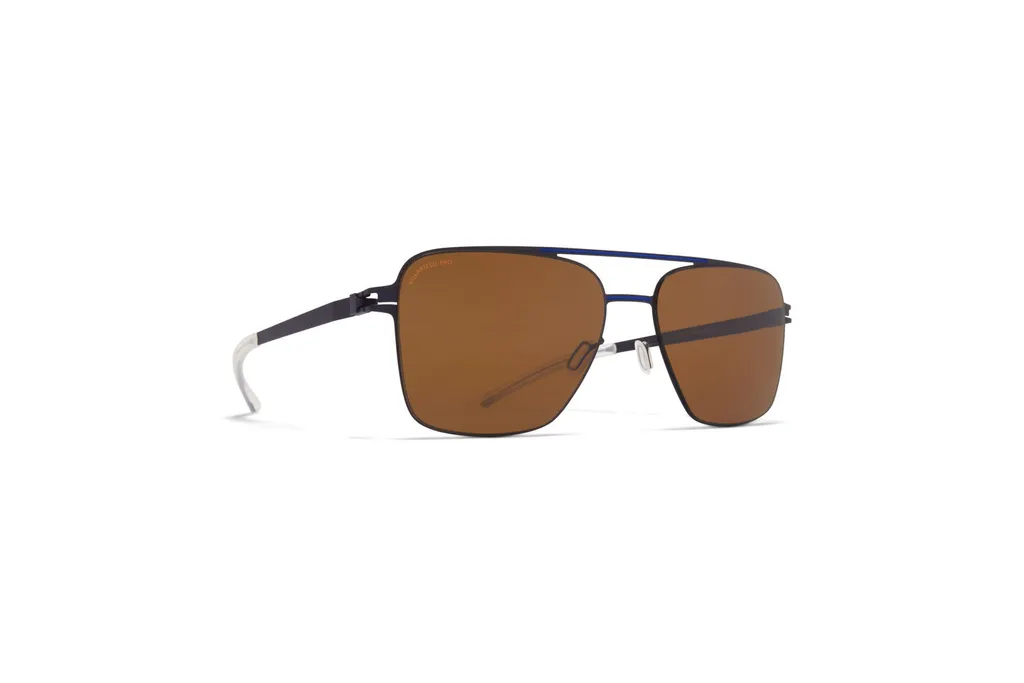 Pilot-Frame Double-Bridge Sunglasses