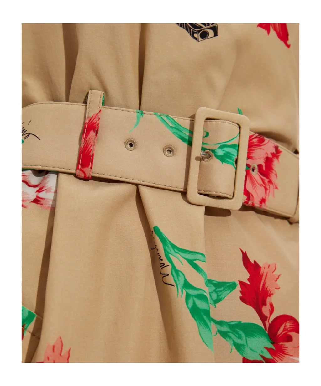 Floral-Motif Dress