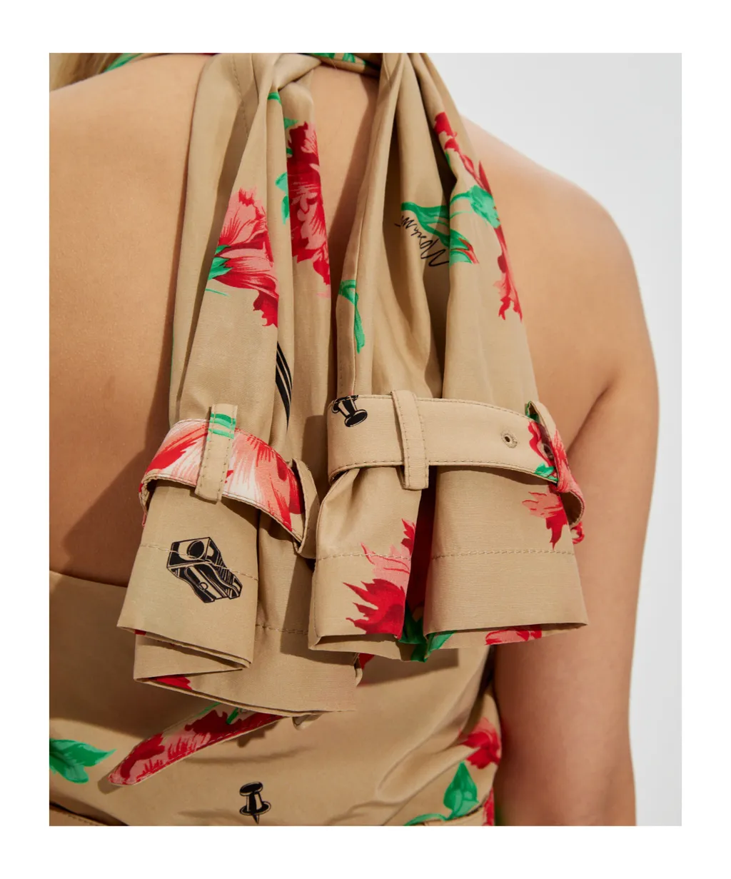 Floral-Motif Dress