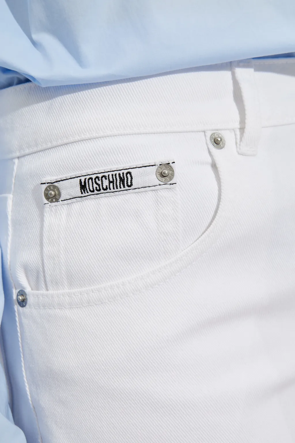 Logo Embroidered Cropped Trousers