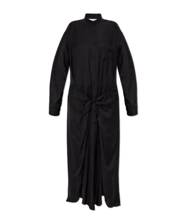 Belted Long-Sleeved Dress