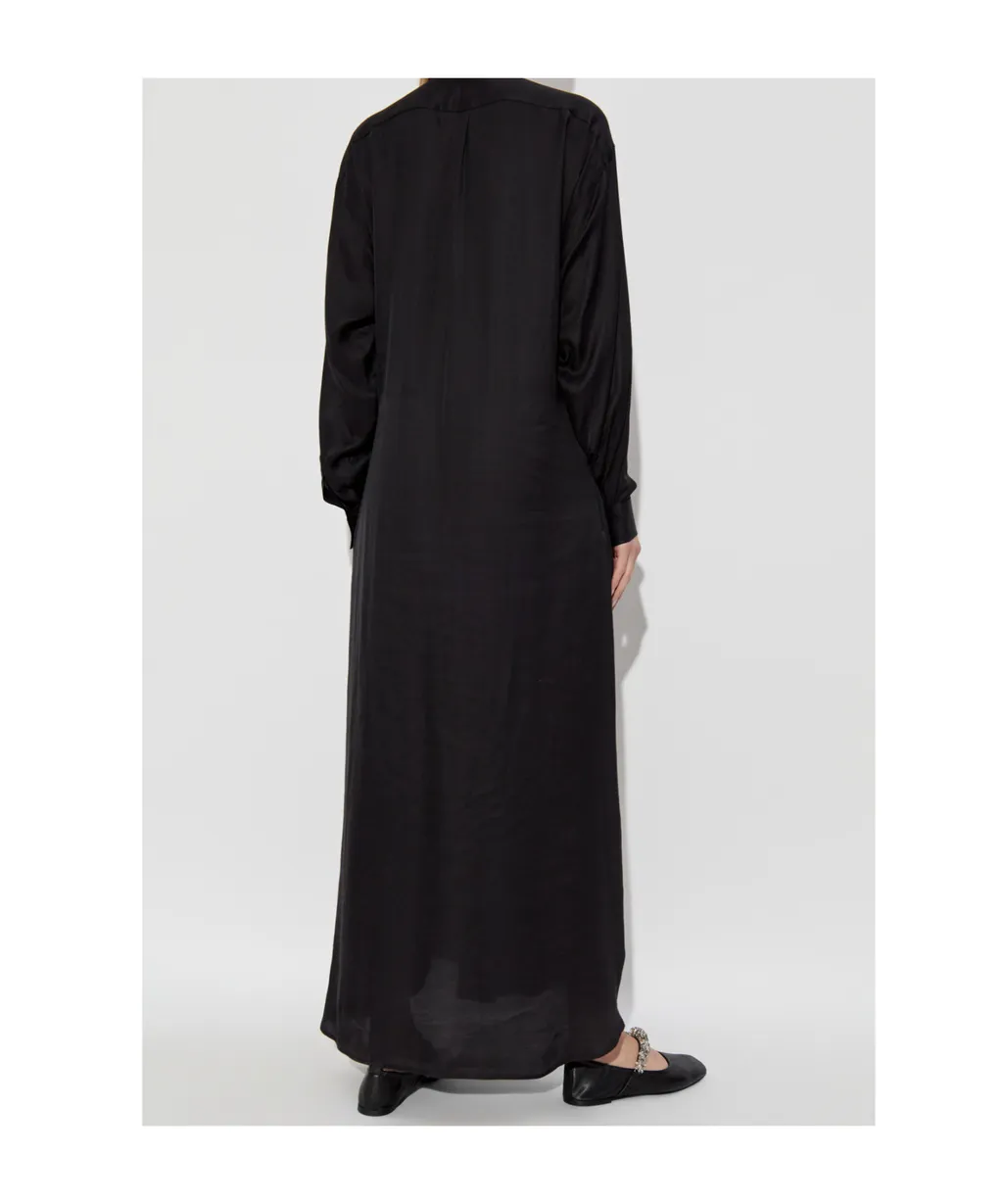 Belted Long-Sleeved Dress