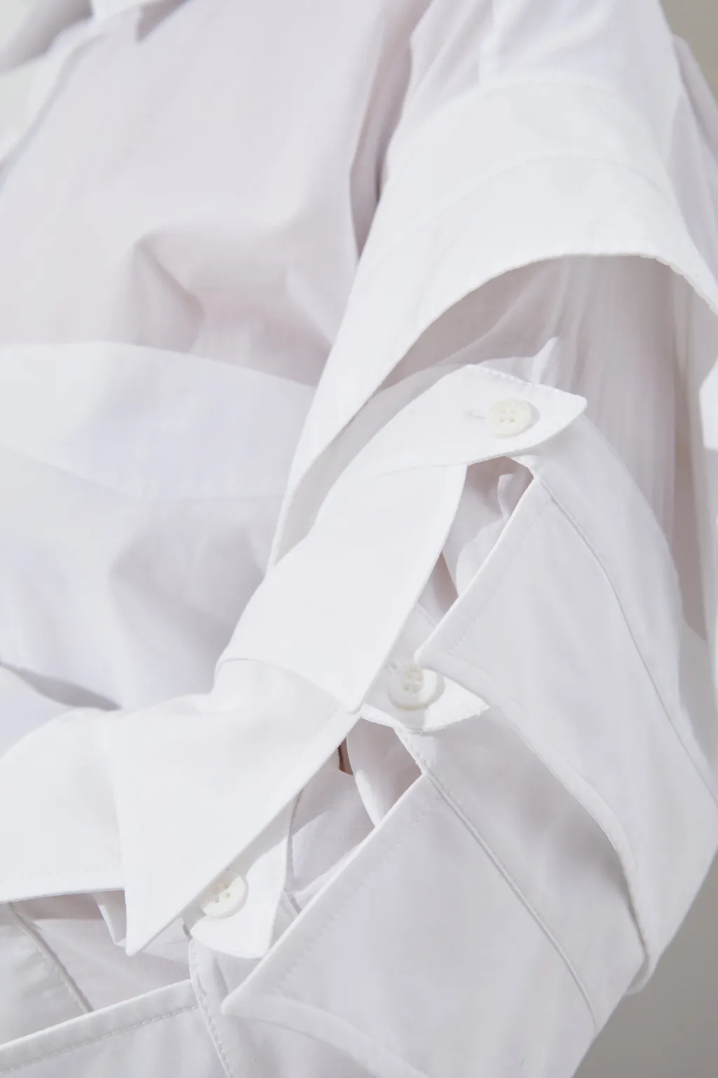 Flared Curved Hem Shirt