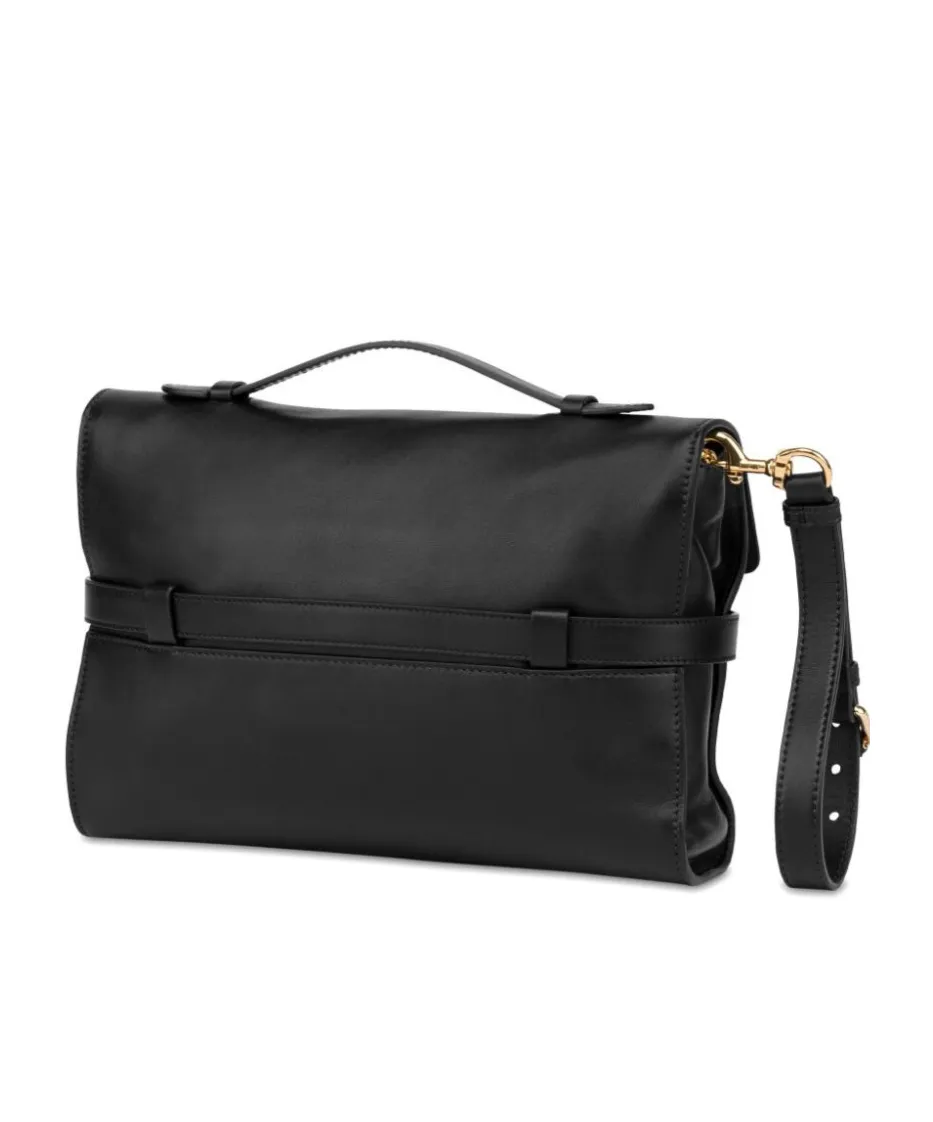 Logo Embossed Shoulder Bag