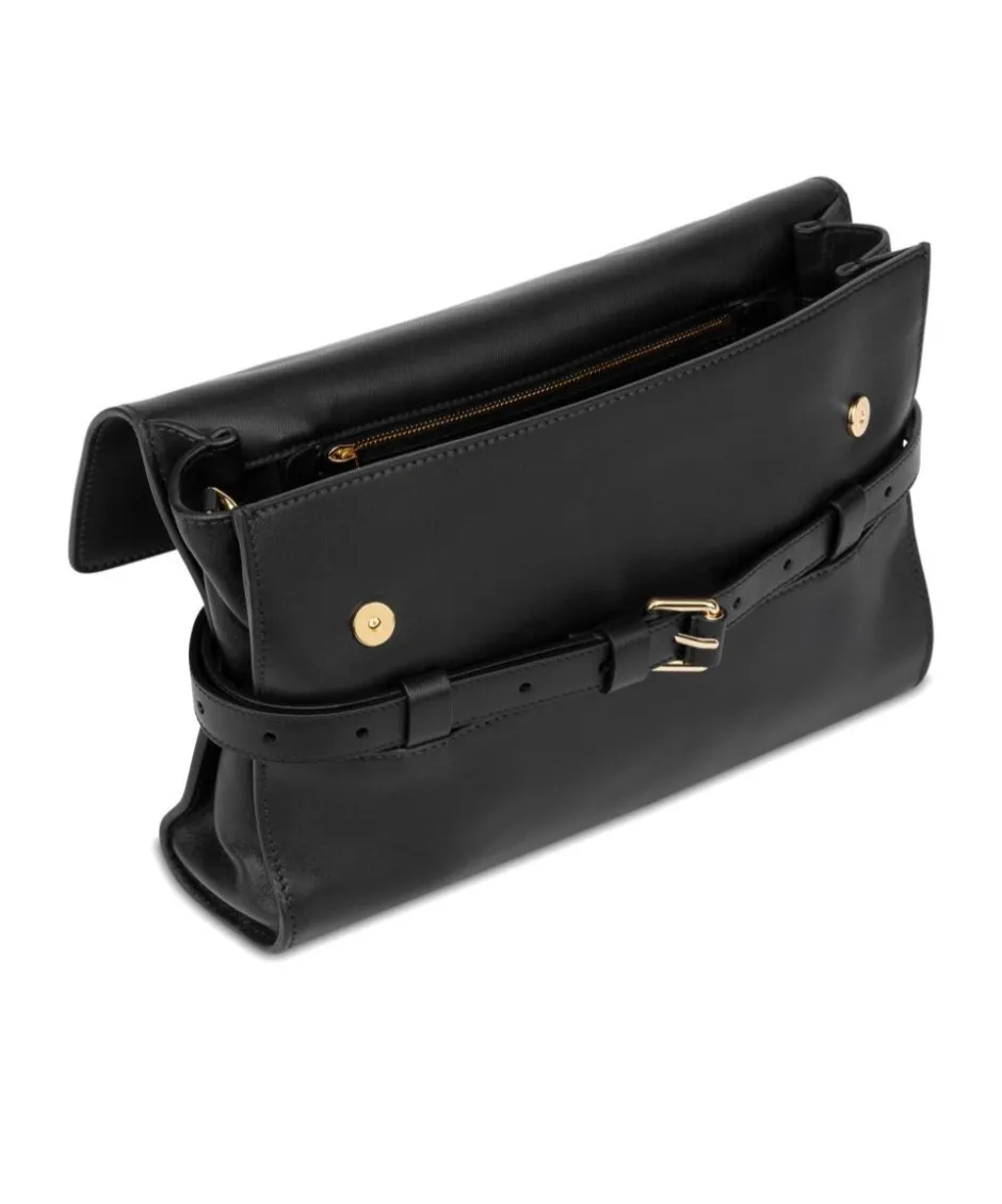 Logo Embossed Shoulder Bag