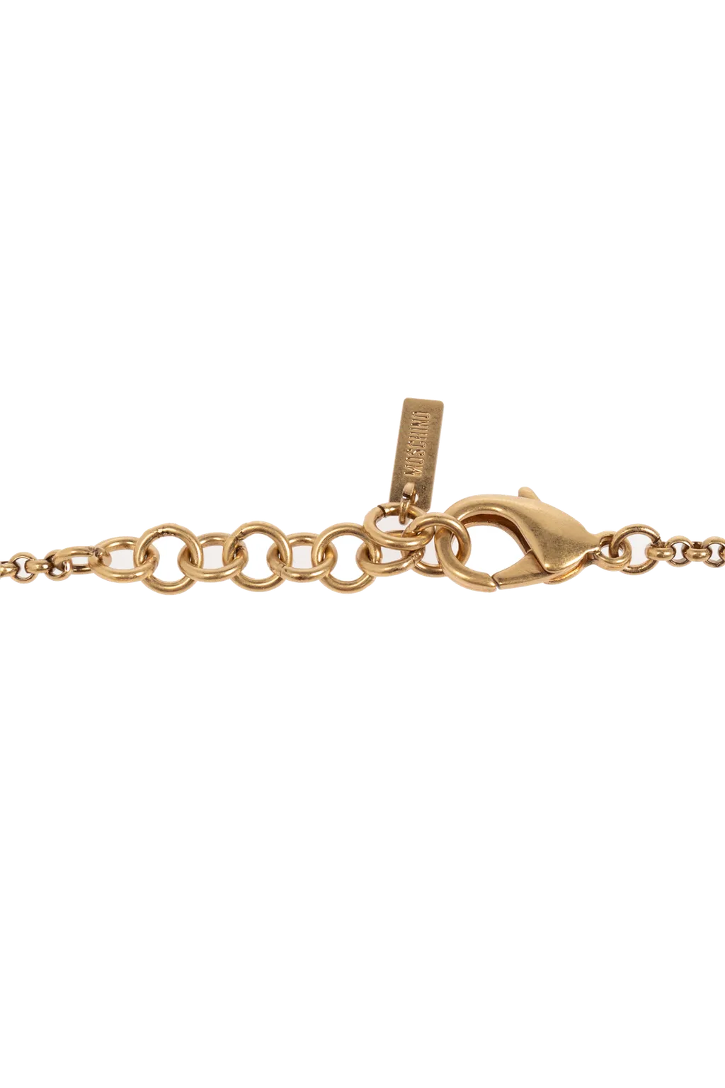 Logo Lettering Charm Detailed Necklace