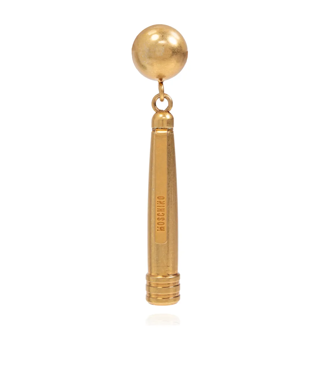 Logo Engraved Pen Motif Earrings