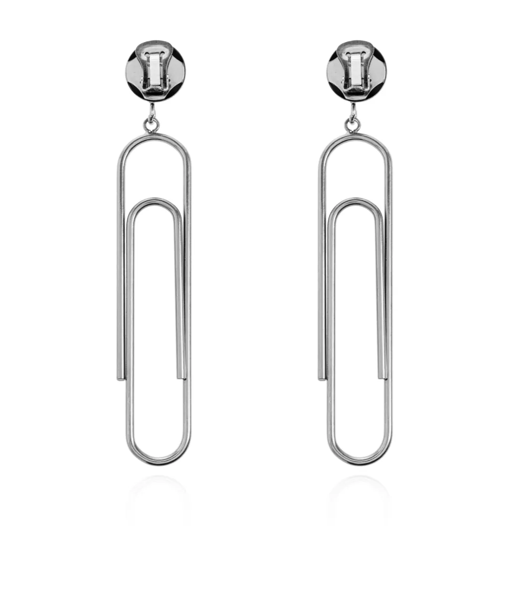 Logo Engraved Clip-On Earrings