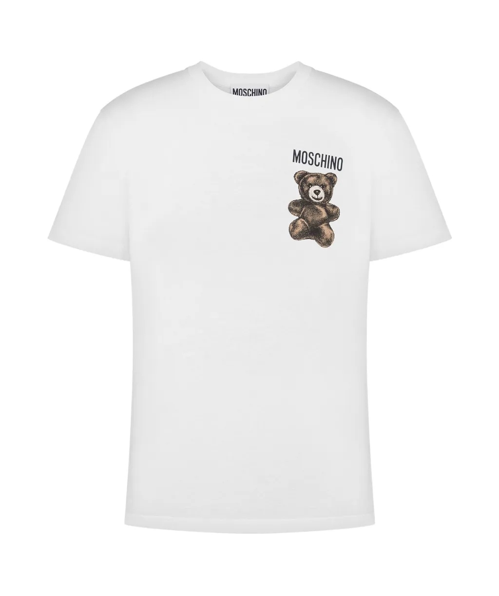 Teddy Bear-Printed Jersey T-Shirt