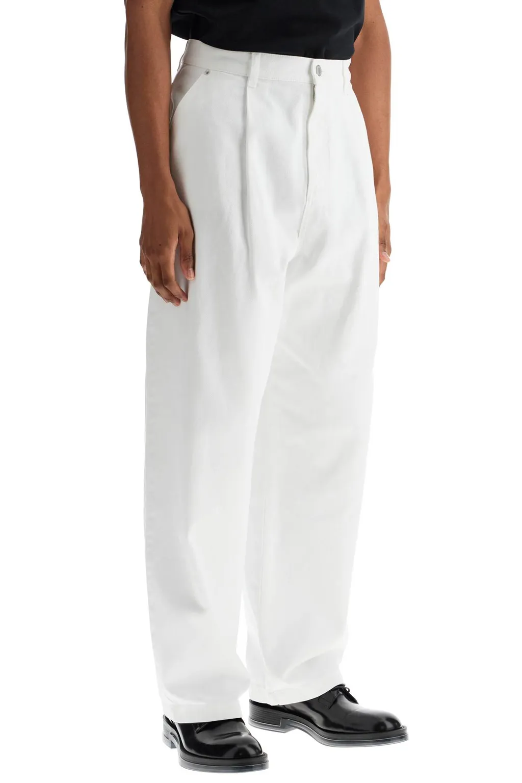 Logo Patch Wide Leg Pants