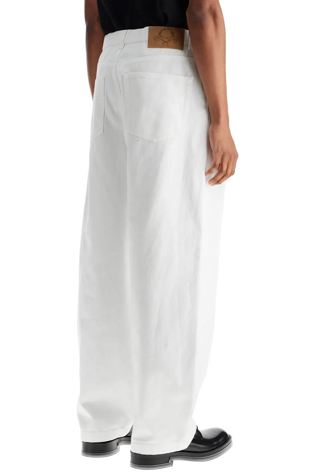 Logo Patch Wide Leg Pants