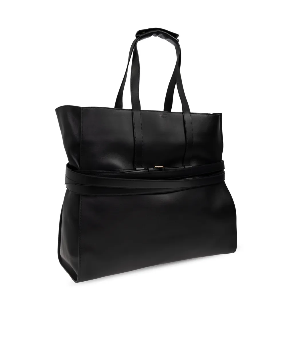 Logo Embossed Tote Bag