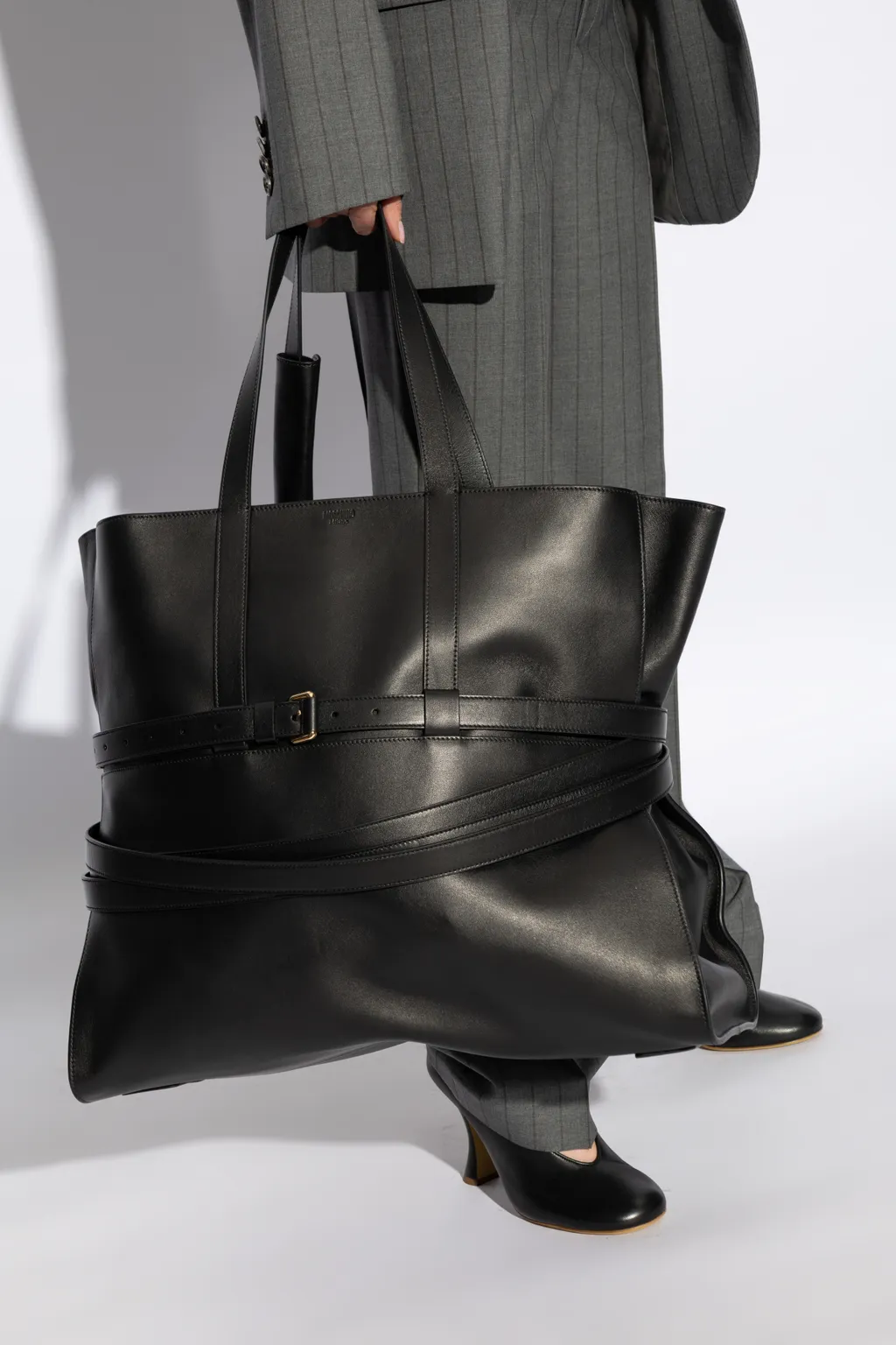 Logo Embossed Tote Bag