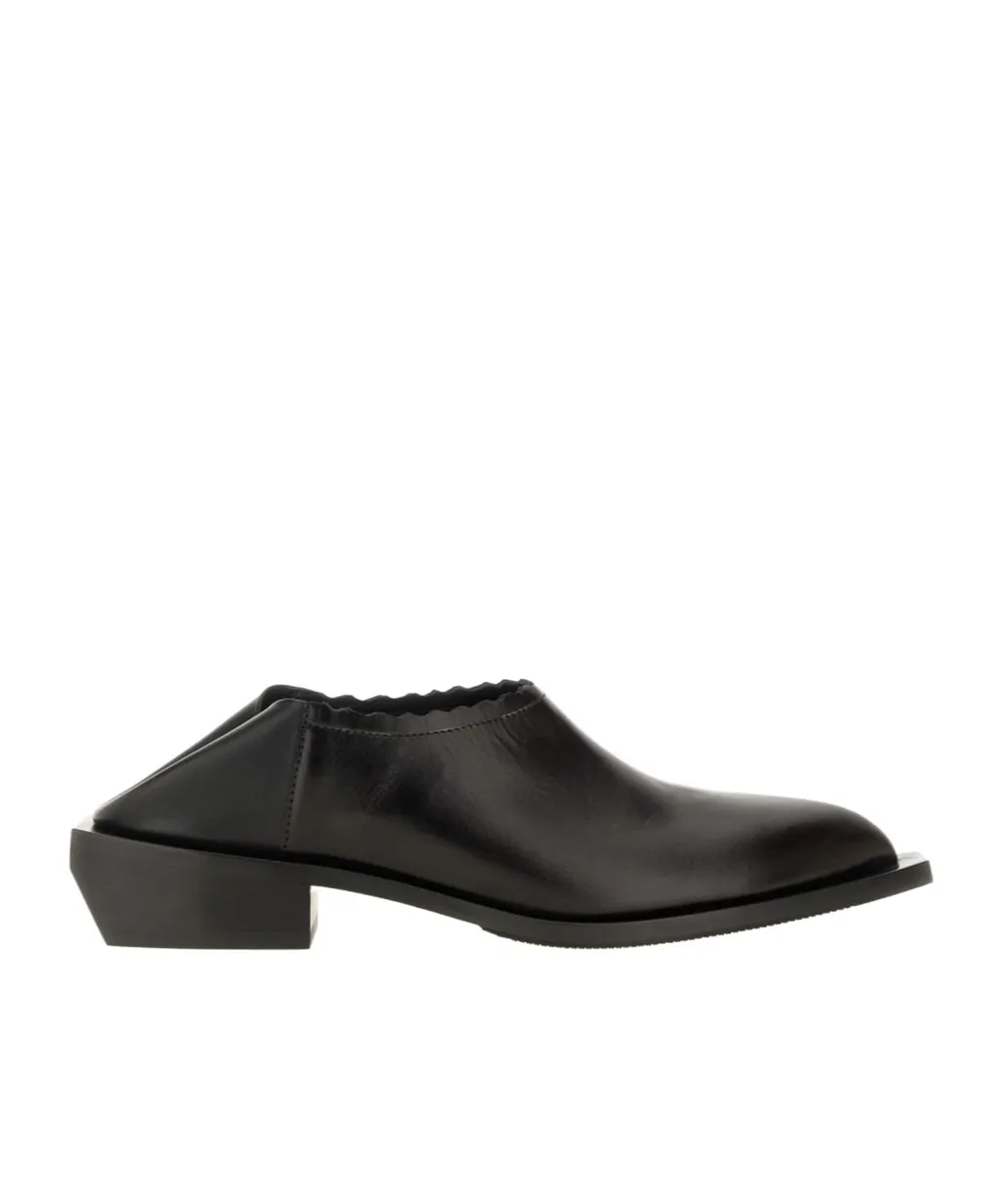 Scallop-Edge Slip-On Loafers