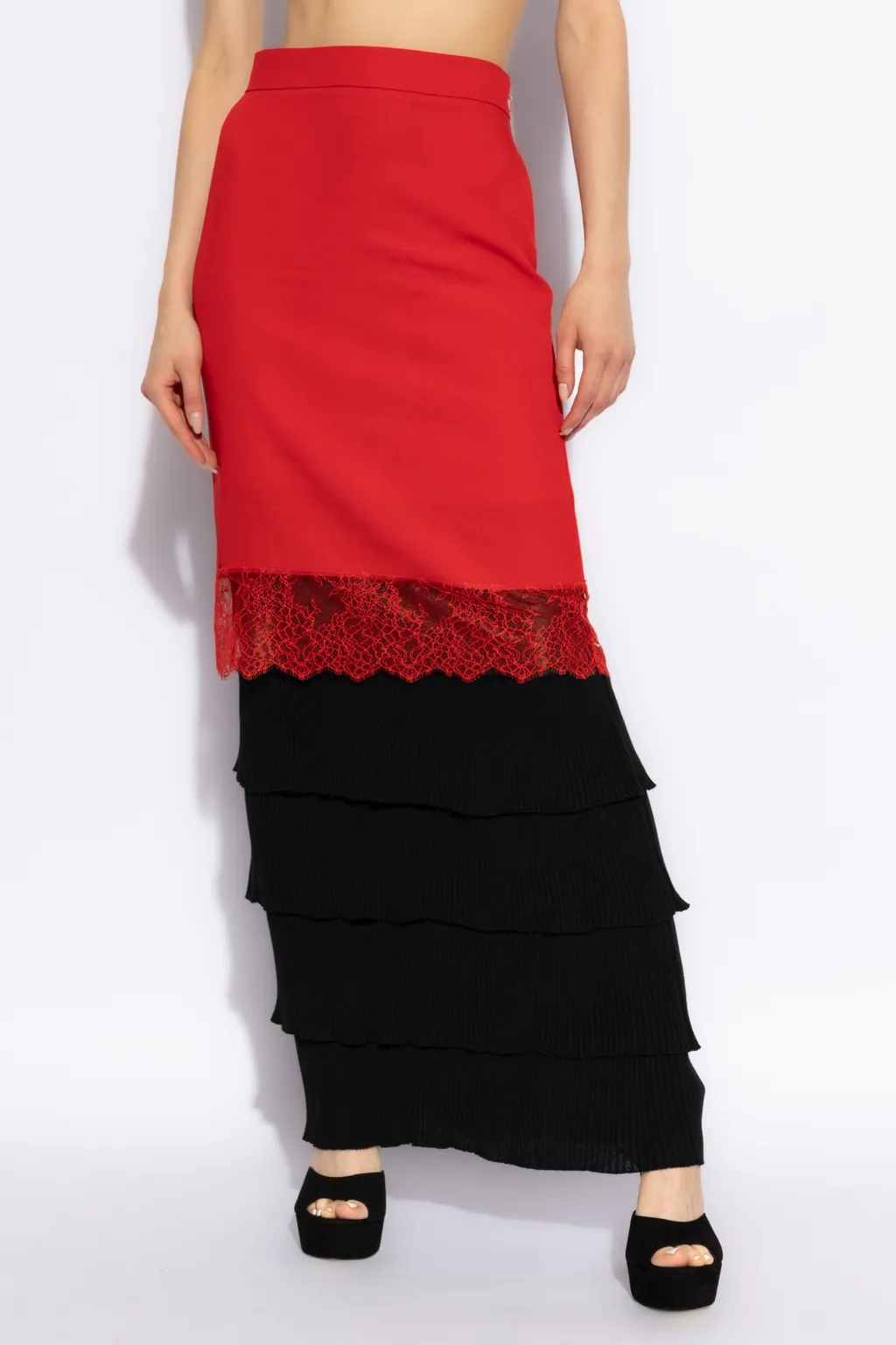 Layered Lace Detailed Skirt