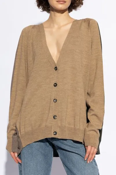 Double Sleeves Panelled Cardigan