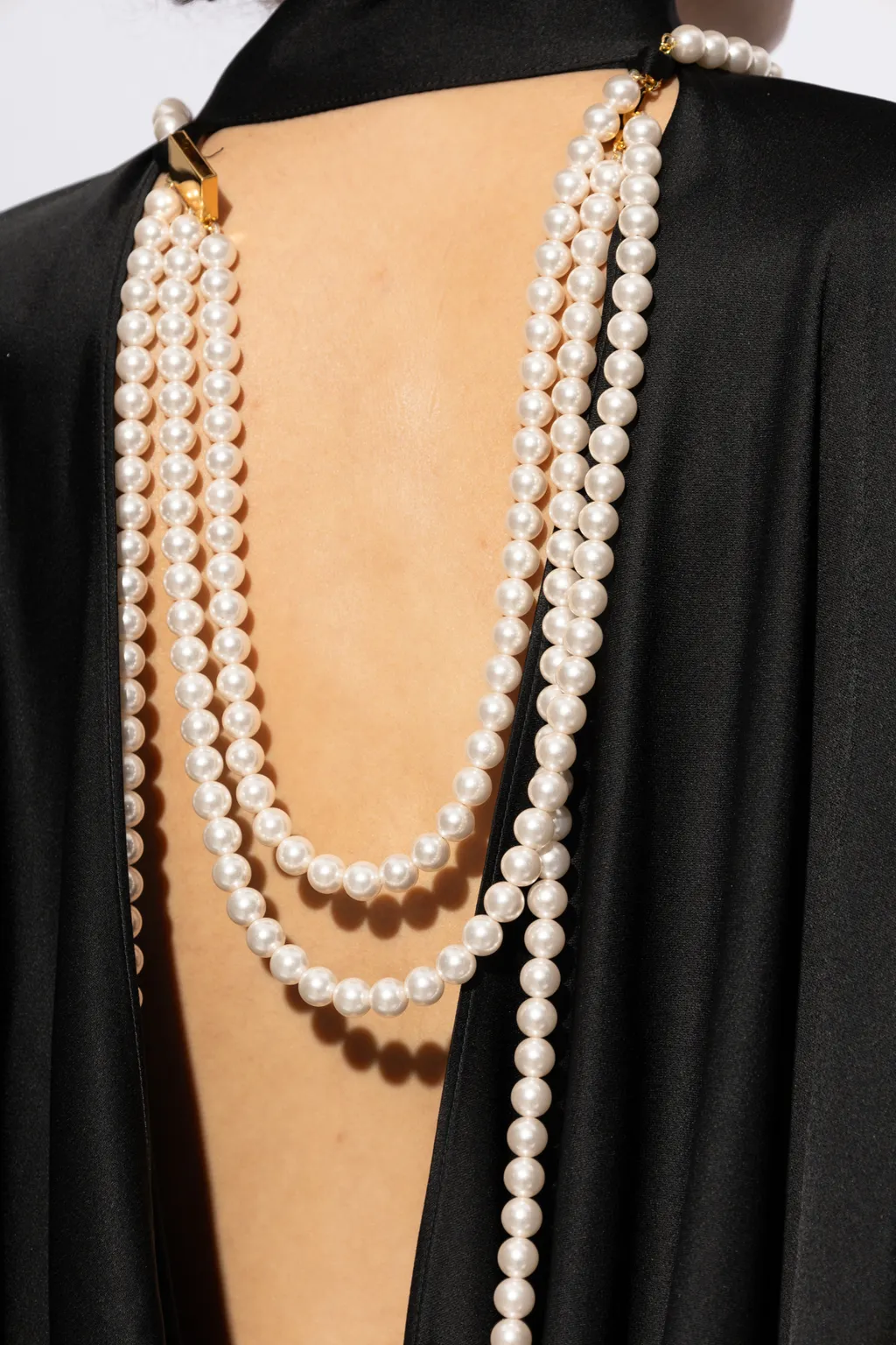 Pearl Detailed Draped Dress