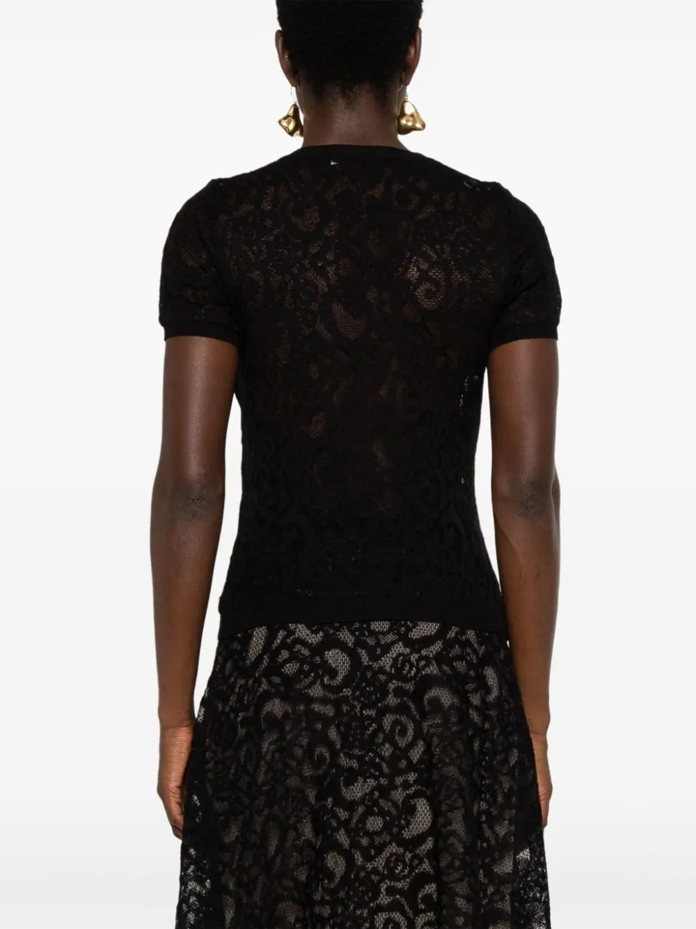 Jacquard Knitted Top