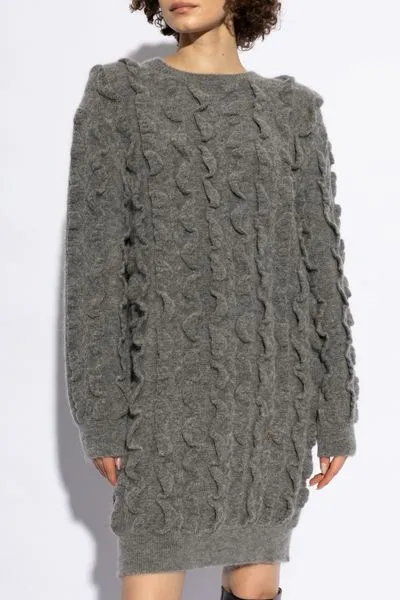 Ruffle Detailed Knit Dress