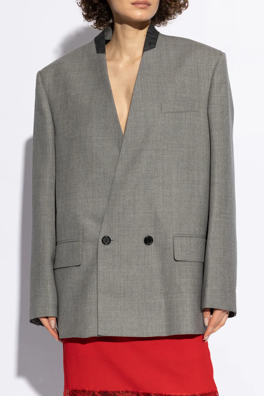 Double Breasted Loose-Fit Blazer