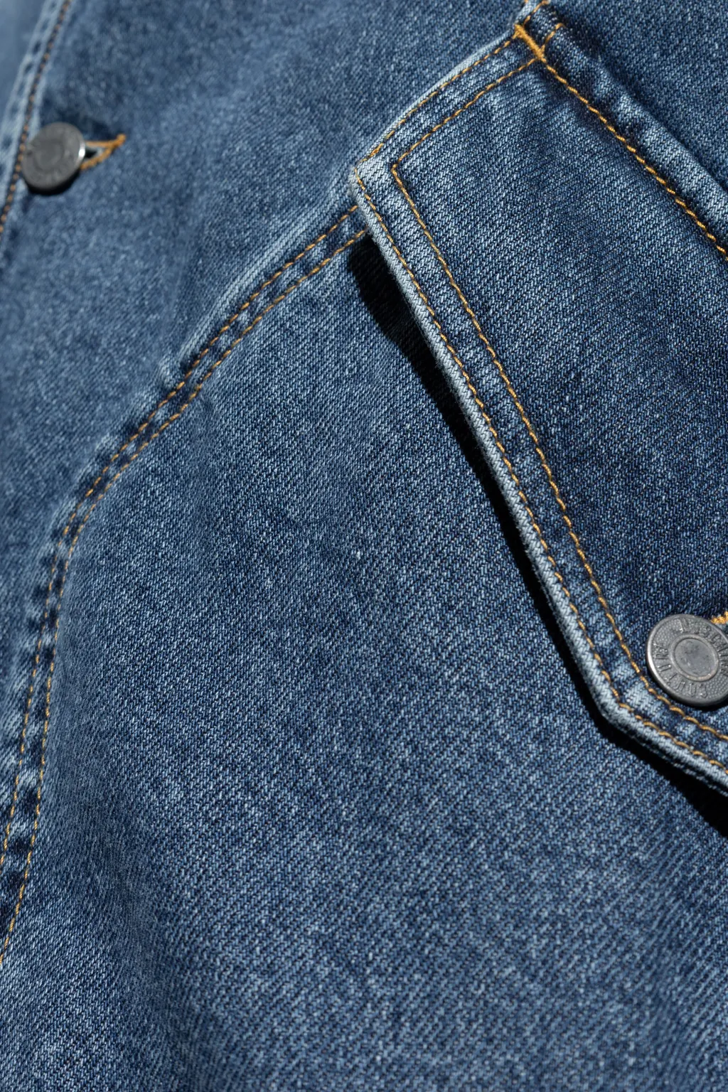 Button-Up Denim Bomber Jacket