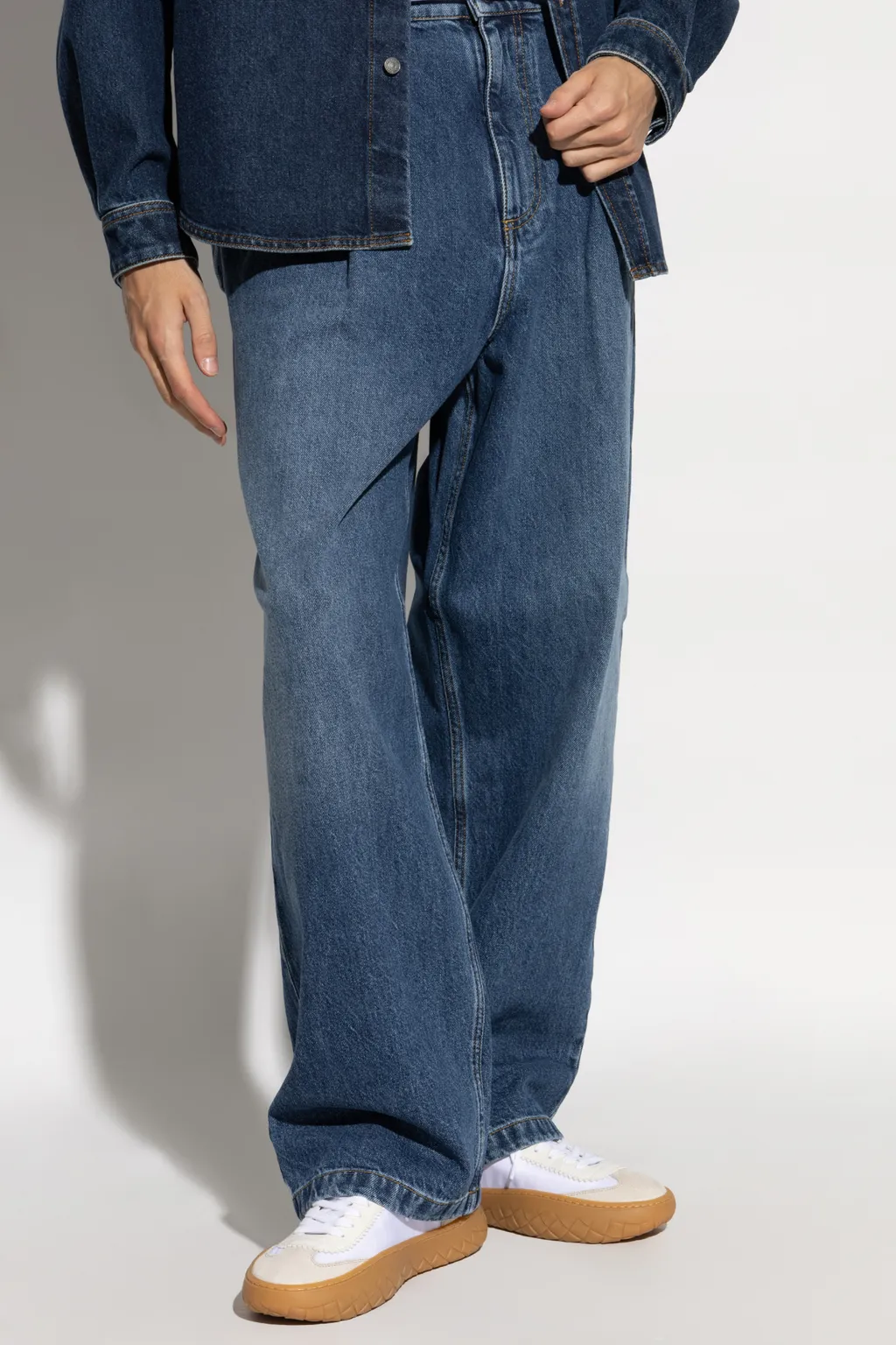 Logo Patch Wide-Leg Jeans