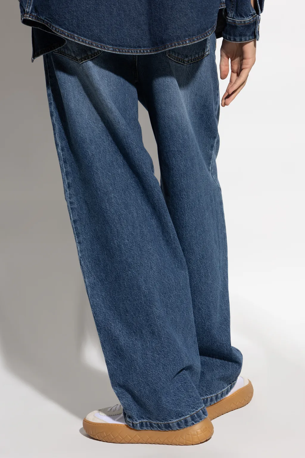 Logo Patch Wide-Leg Jeans