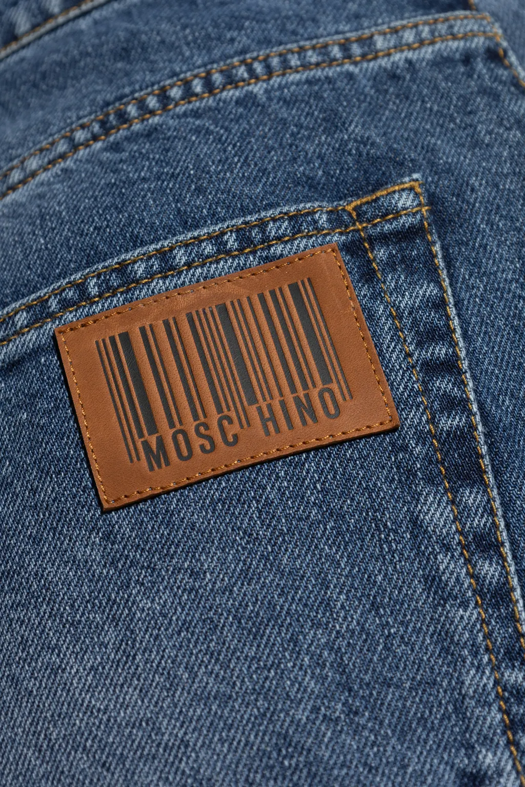Logo Patch Wide-Leg Jeans