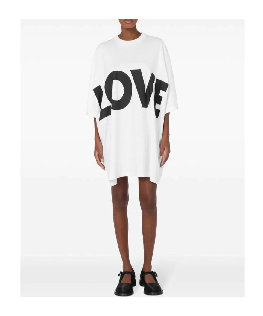 Logo-Print Cotton Dress