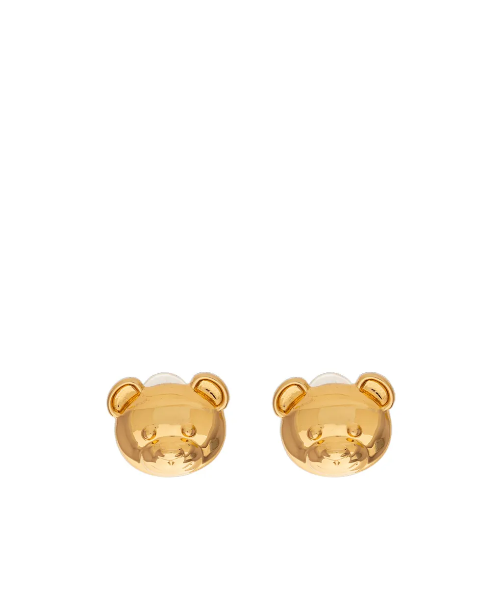 Teddy Bear Engraved Clip-On Earrings