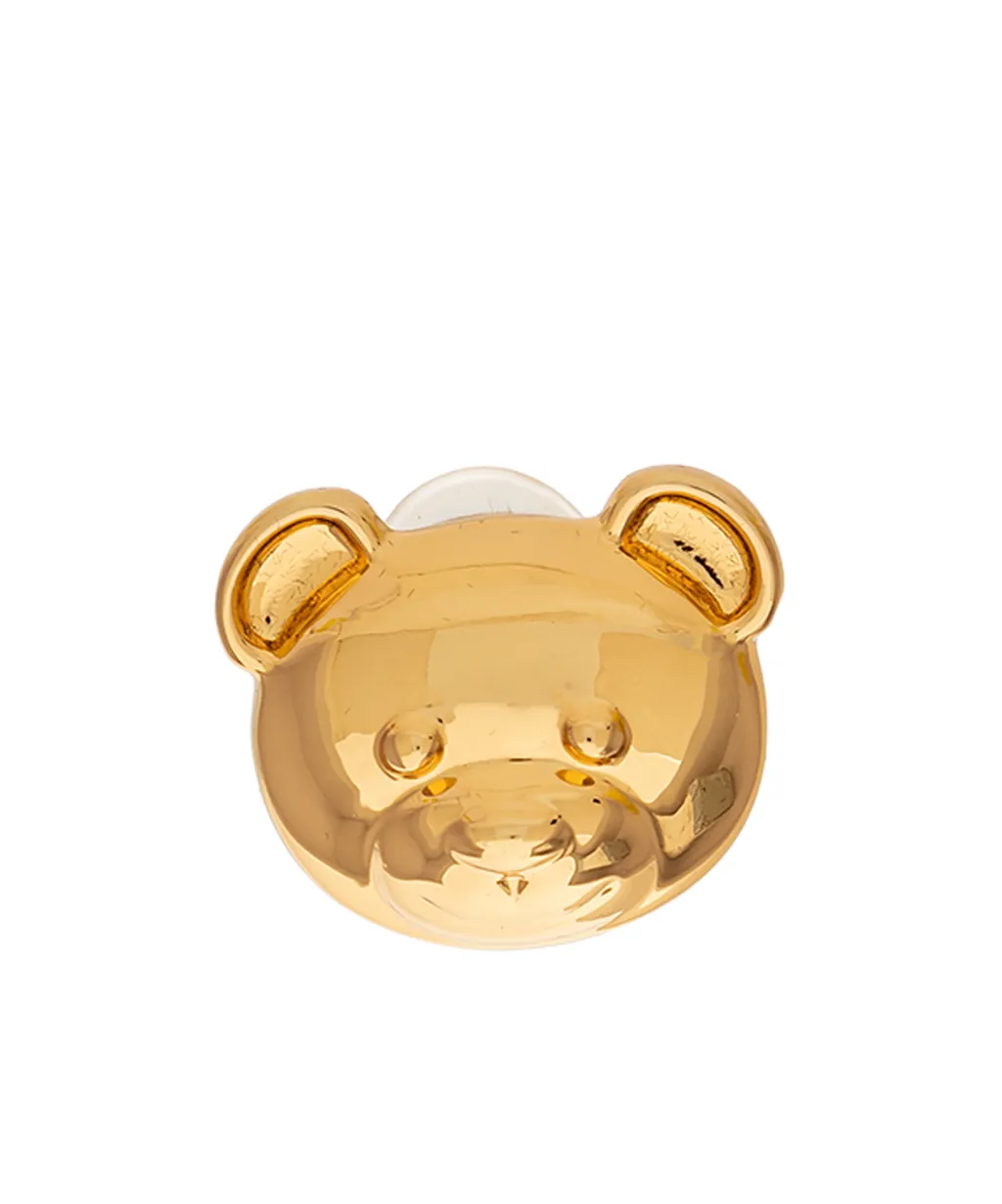 Teddy Bear Engraved Clip-On Earrings