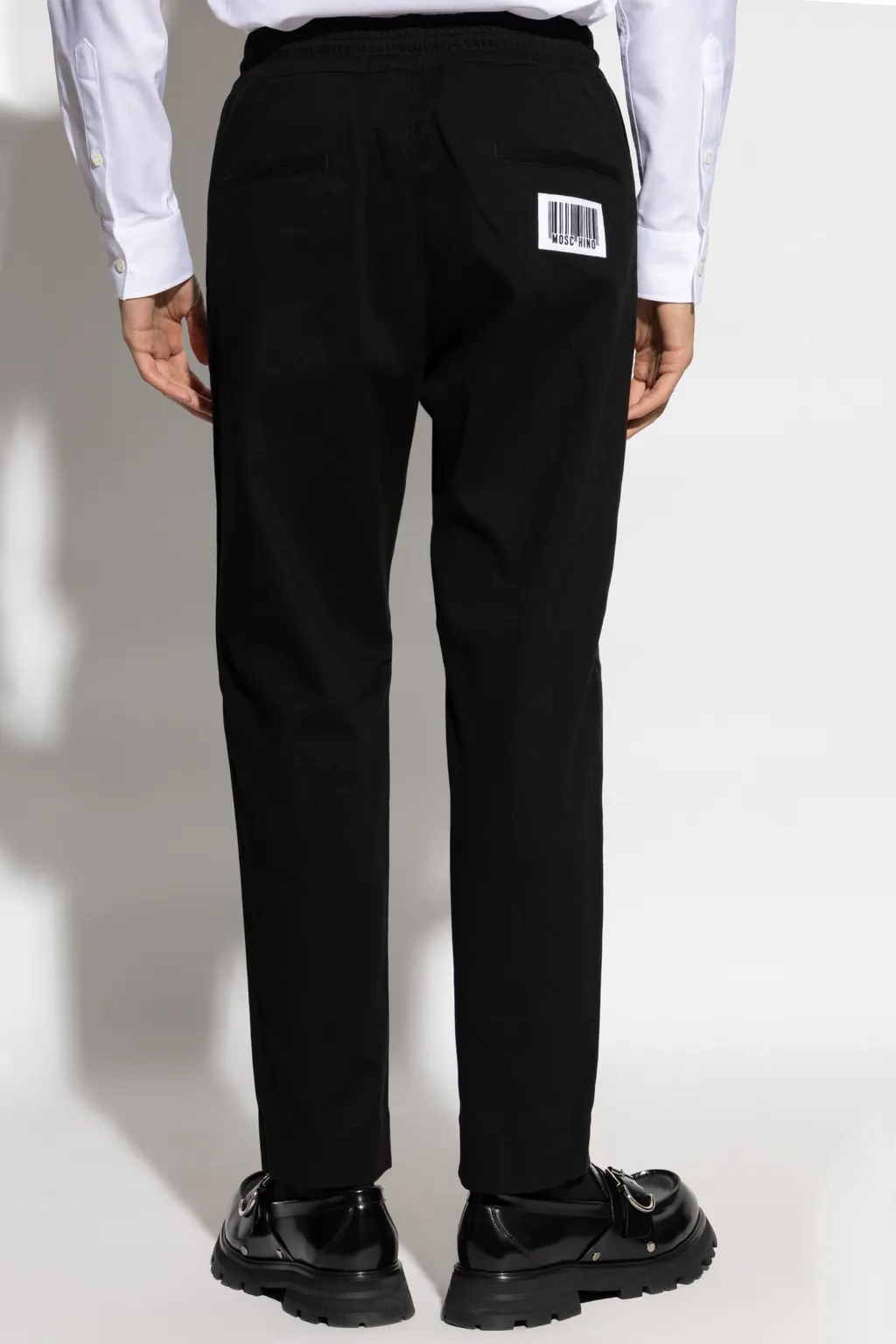 Pleated Straight-Leg Trousers